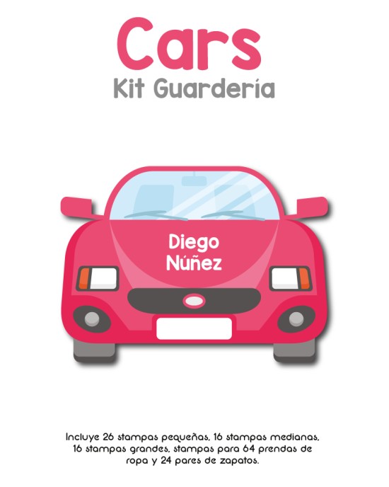 Kit Guarderia Cars | Pack Guarderia
