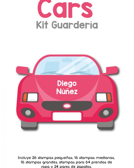 Kit Guarderia Cars | Pack Guarderia