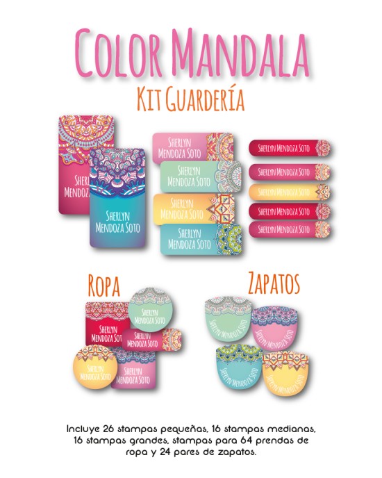 Kit Guarderia Color Mandala | Pack Guarderia
