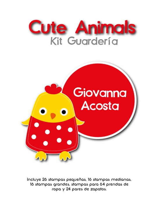 Kit Guarderia Cute Animals | Pack Guarderia