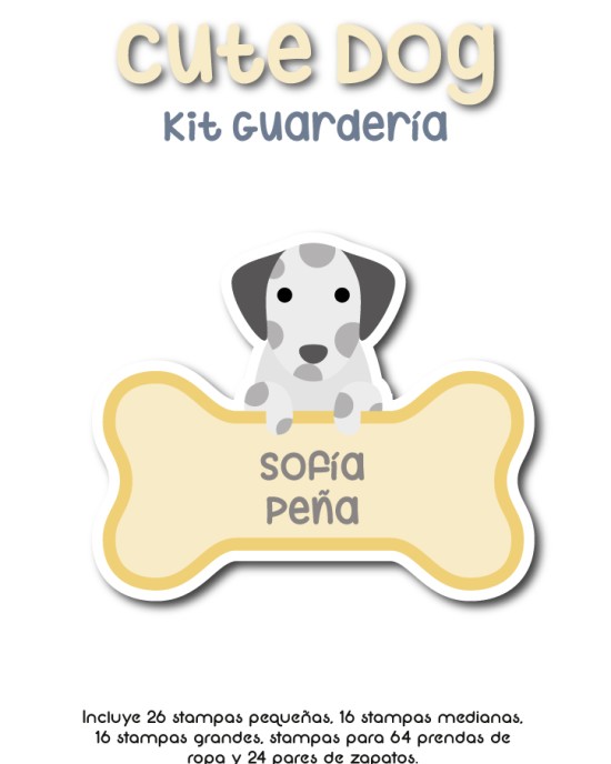 Kit Guarderia Cute Dog