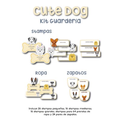 Kit Guarderia Cute Dog Kit Guarderia Cute Dog