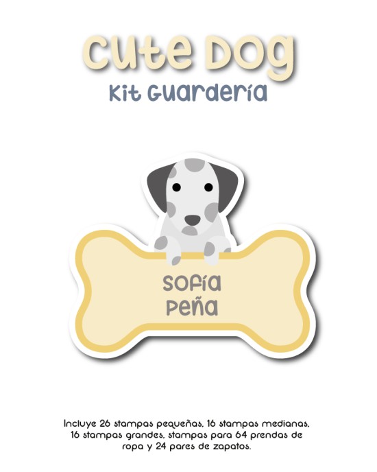 Kit Guarderia Cute Dog | Pack Guarderia