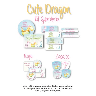 Kit Guarderia Cute Dragon