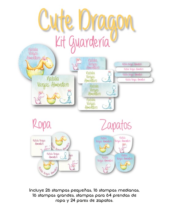 Kit Guarderia Cute Dragon | Pack Guarderia
