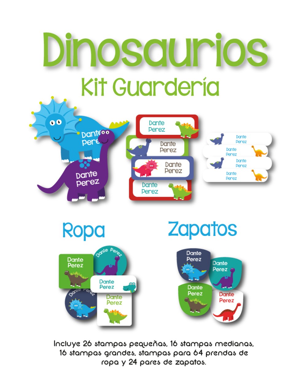 Kit Guarderia Dinosaurios | Pack Guarderia Kit Guarderia Dinosaurios | Pack Guarderia
