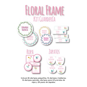 Kit Guarderia Floral Frame