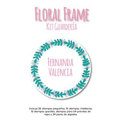 Kit Guarderia Floral Frame