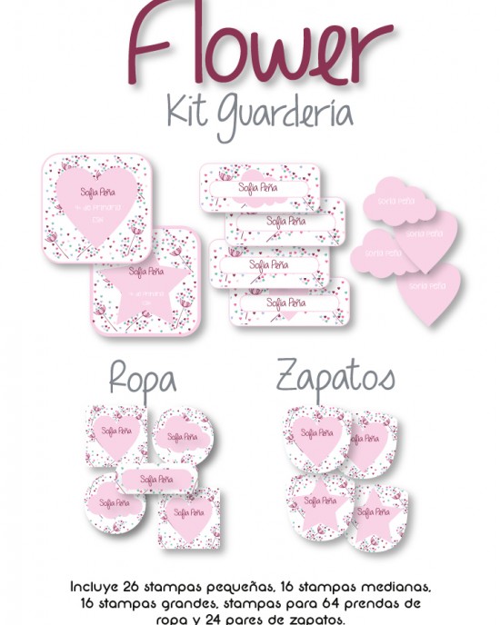 Kit Guarderia Flower | Pack Guarderia