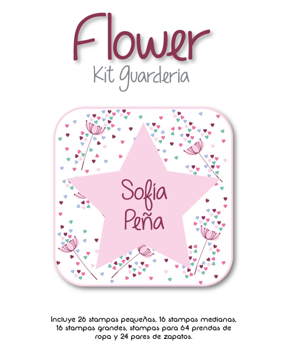 Kit Guarderia Flower | Pack Guarderia Kit Guarderia Flower | Pack Guarderia