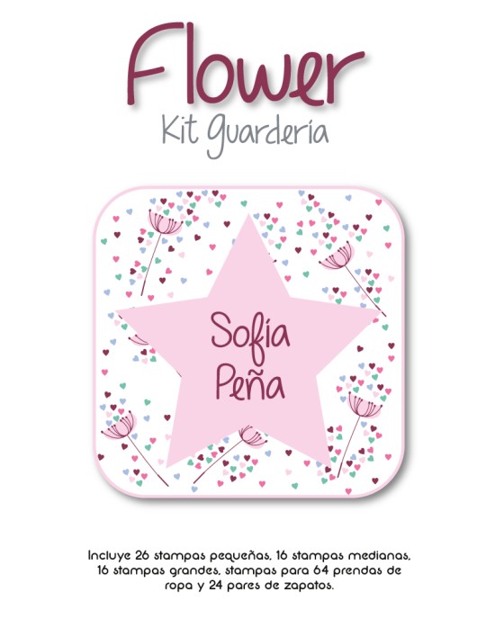 Kit Guarderia Flower | Pack Guarderia