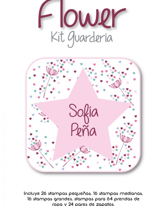 Kit Guarderia Flower | Pack Guarderia