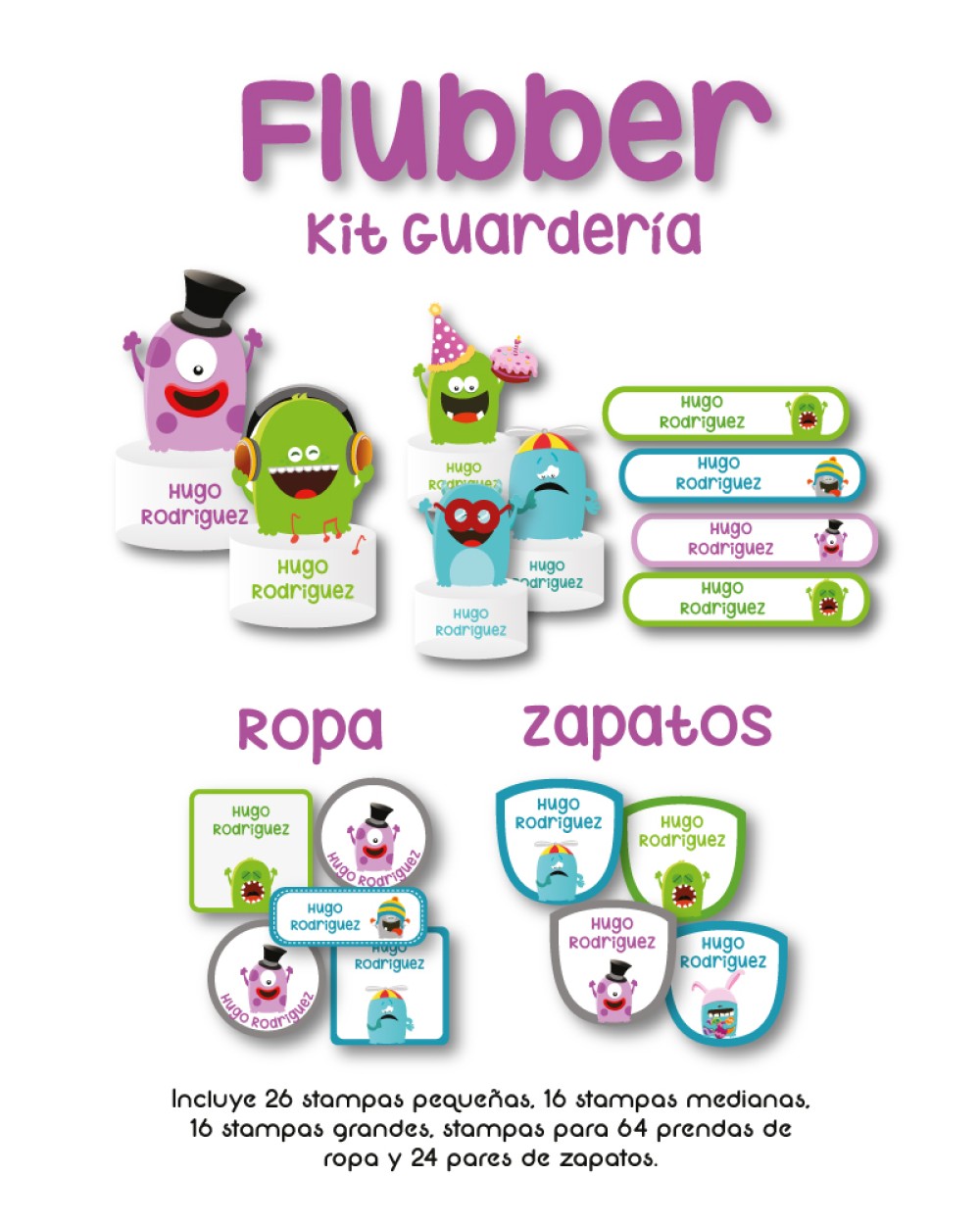 Kit Guarderia Flubber | Pack Guarderia Kit Guarderia Flubber | Pack Guarderia