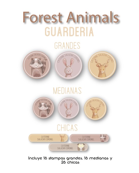 Kit Guarderia Forest Animals | Pack Guarderia