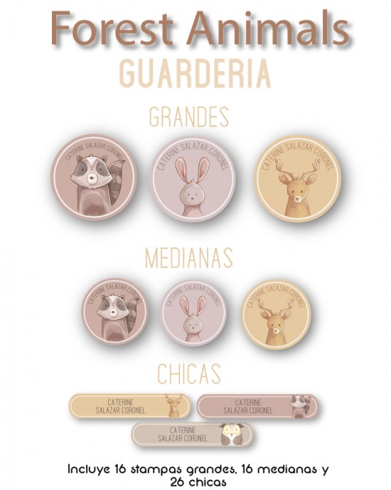 Kit Guarderia Forest Animals | Pack Guarderia
