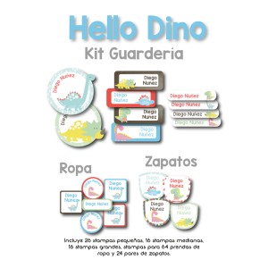 Kit Guarderia Hello Dino