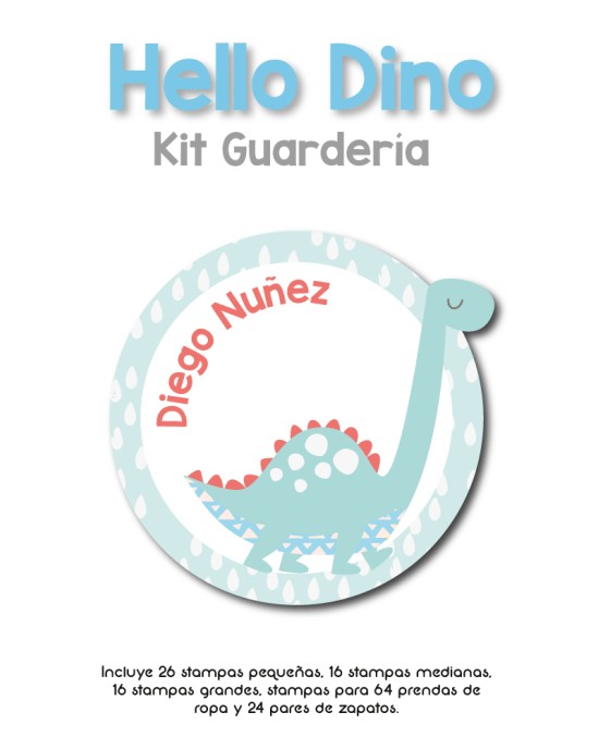 Kit Guarderia Hello Dino | Pack Guarderia