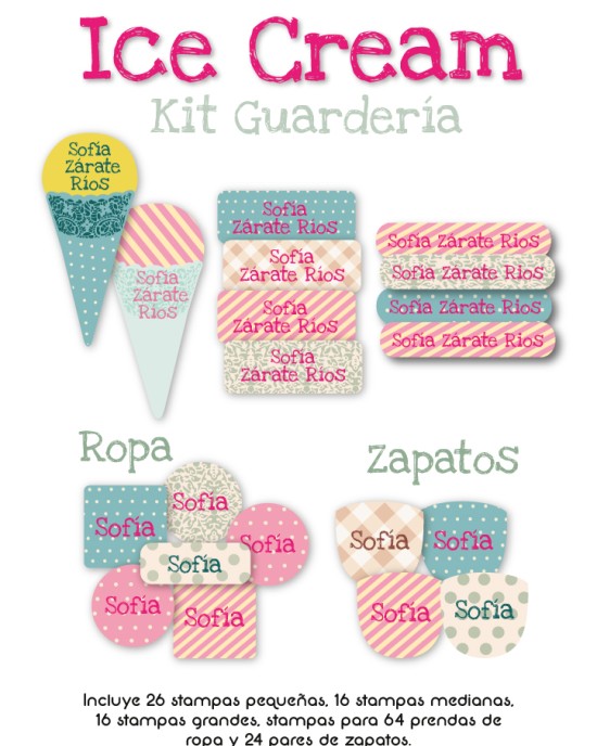 Kit Guarderia Ice Cream