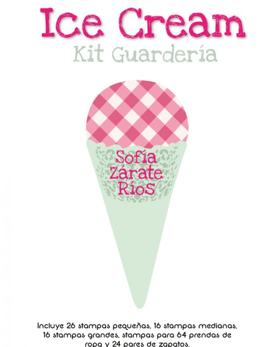 Kit Guarderia Ice Cream | Pack Guarderia