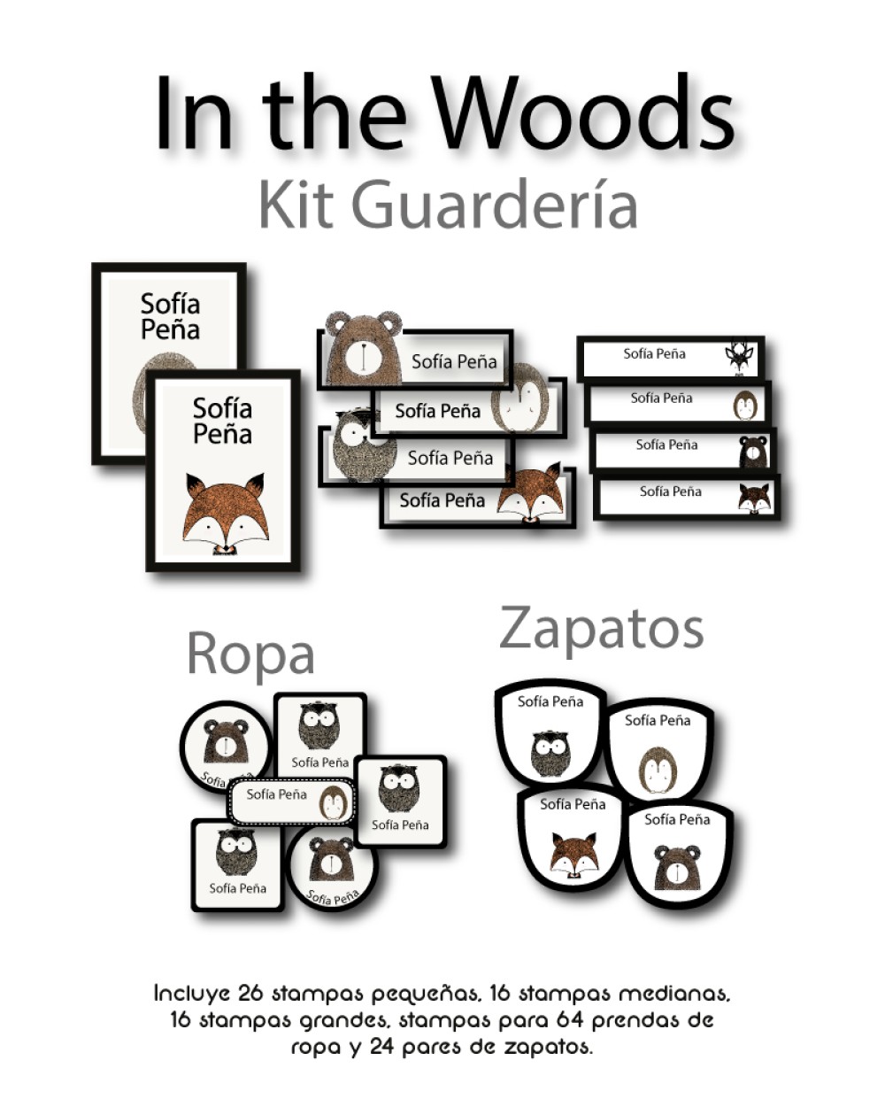 Kit Guarderia In the Woods | Pack Guarderia Kit Guarderia In the Woods | Pack Guarderia