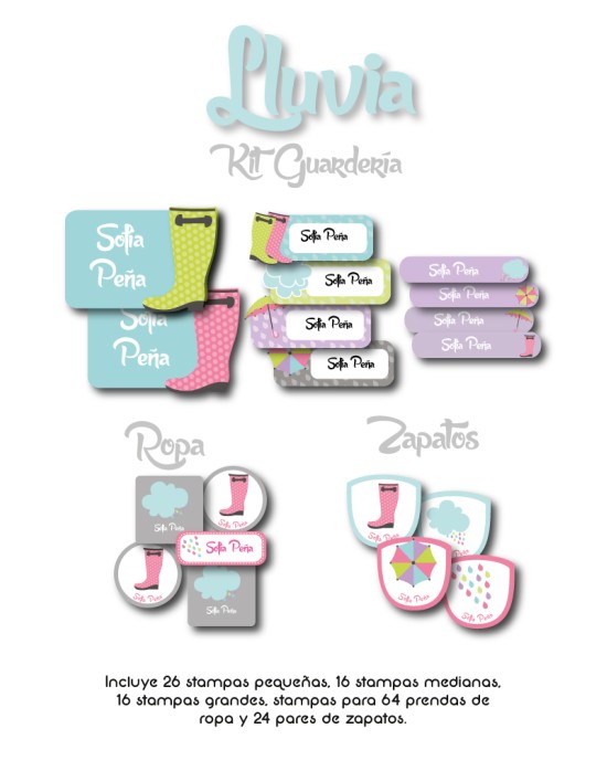 Kit Guarderia Lluvia | Pack Guarderia
