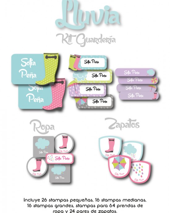 Kit Guarderia Lluvia | Pack Guarderia