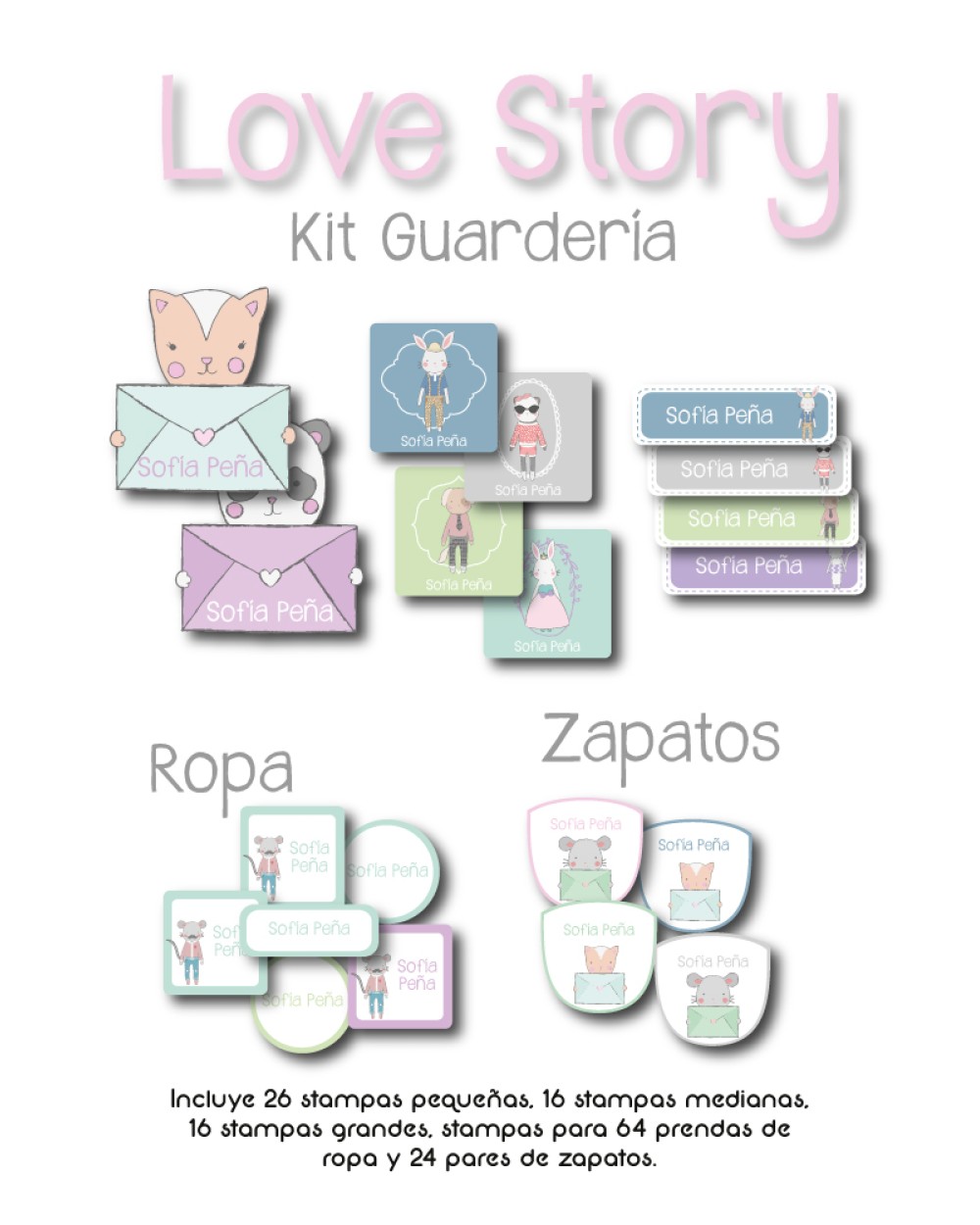Kit Guarderia Love Story | Pack Guarderia Kit Guarderia Love Story | Pack Guarderia