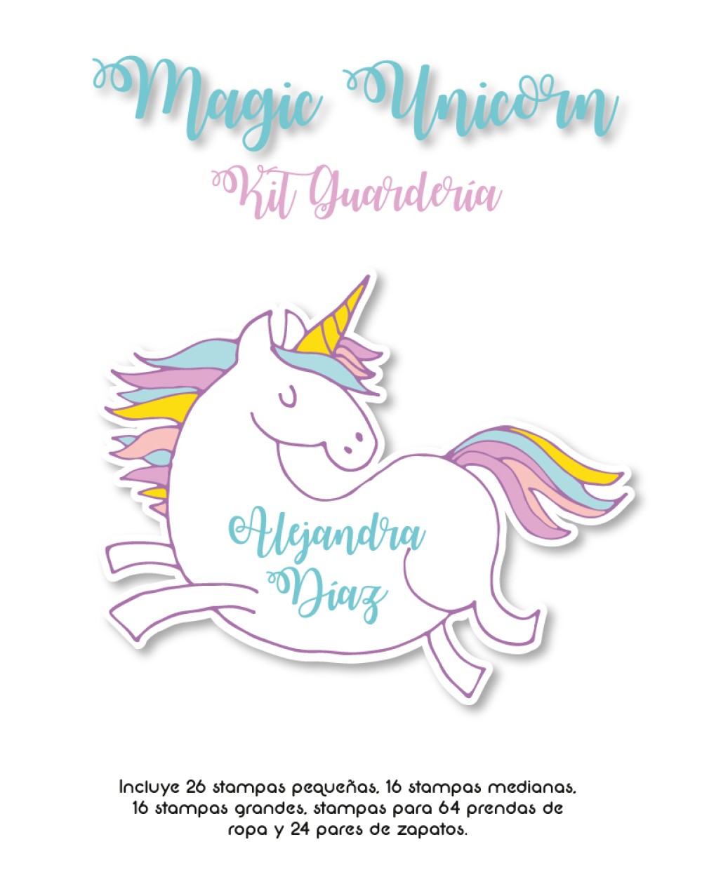 Kit Guarderia Magic Unicorn | Pack Guarderia Kit Guarderia Magic Unicorn | Pack Guarderia