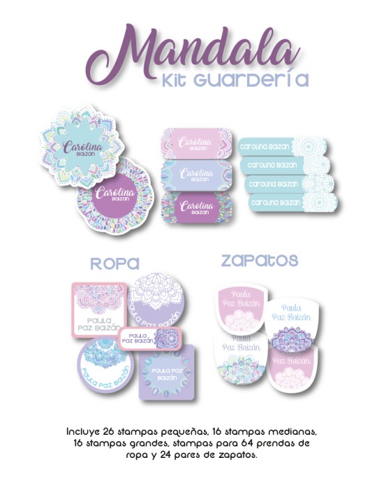Kit Guarderia Mandala | Pack Guarderia