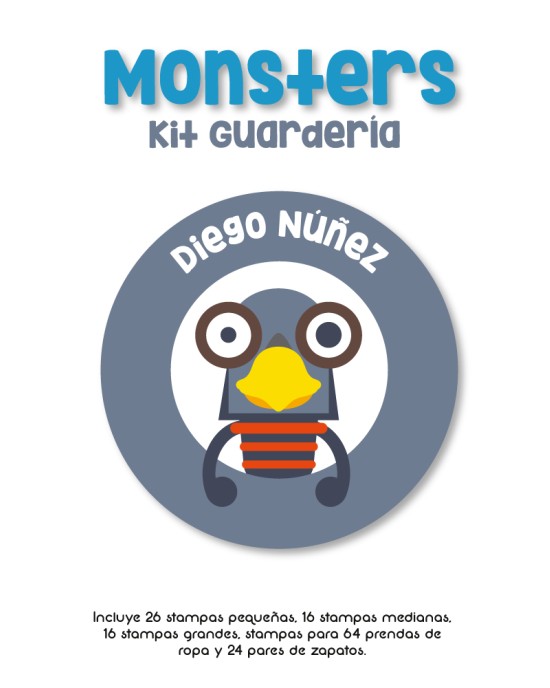 Kit Guarderia Monster | Pack Guarderia