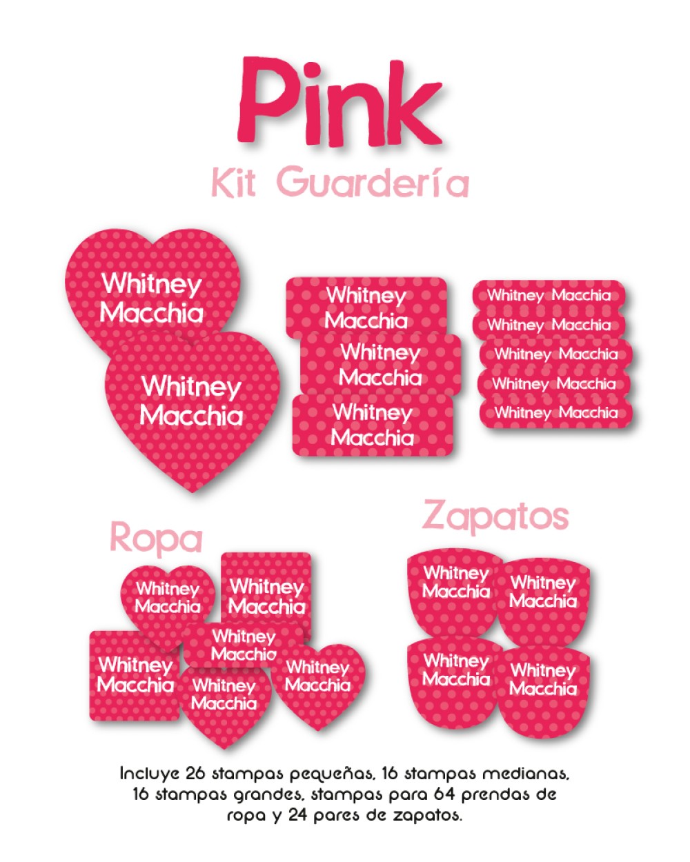 Kit Guarderia Pink | Pack Guarderia Kit Guarderia Pink | Pack Guarderia
