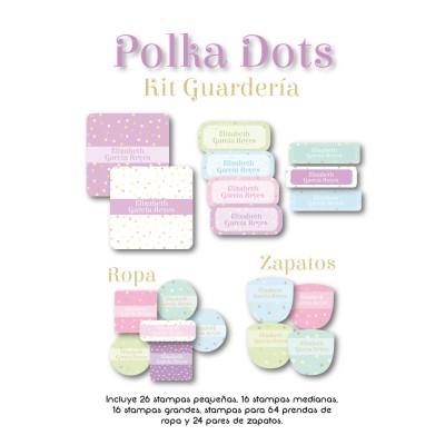 Kit Guarderia Polka Dots Kit Guarderia Polka Dots