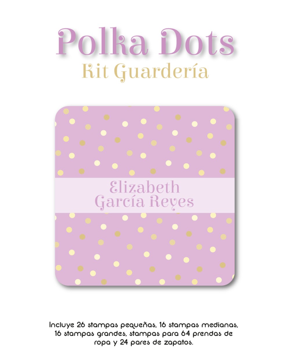 Kit Guarderia Polka Dots | Pack Guarderia