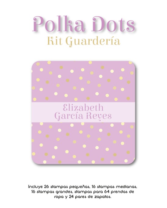 Kit Guarderia Polka Dots | Pack Guarderia