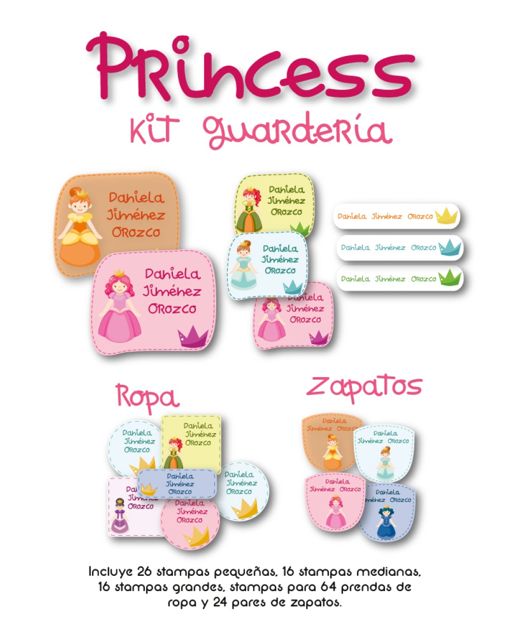 Kit Guarderia Princess | Pack Guarderia Kit Guarderia Princess | Pack Guarderia