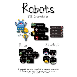 Kit Guarderia Robots