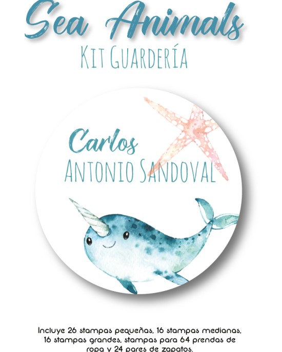 Kit Guarderia Sea Animals