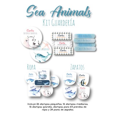 Kit Guarderia Sea Animals Kit Guarderia Sea Animals