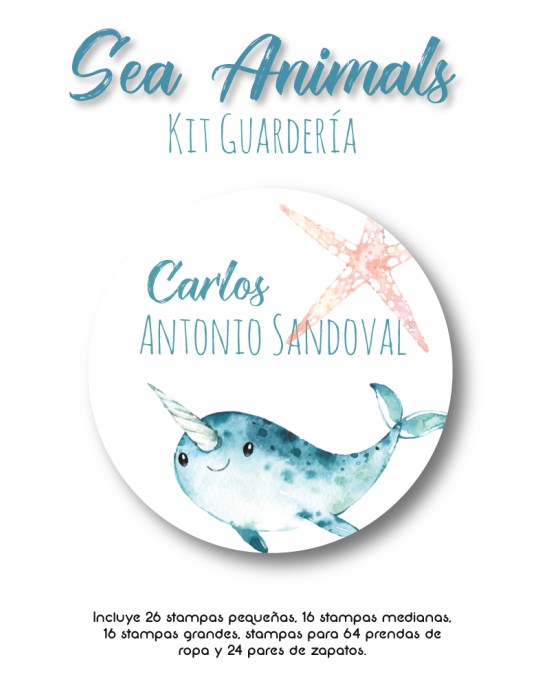Kit Guarderia Sea Animals | Pack Guarderia