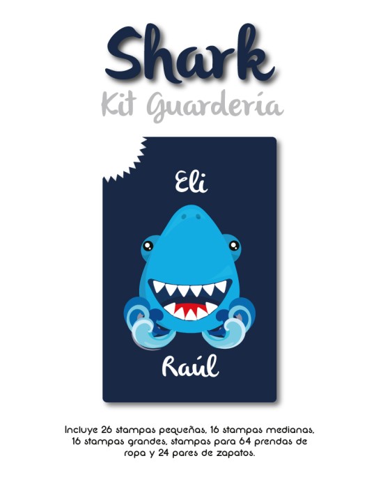 Kit Guarderia Shark | Pack Guarderia