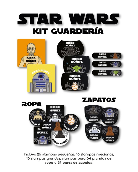 Kit Guarderia Star Wars | Pack Guarderia