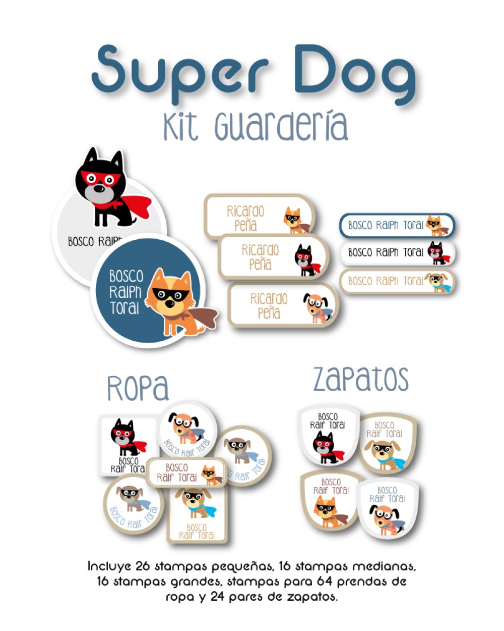 Kit Guarderia Super Dog | Pack Guarderia Kit Guarderia Super Dog | Pack Guarderia