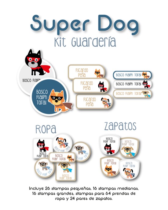 Kit Guarderia Super Dog | Pack Guarderia