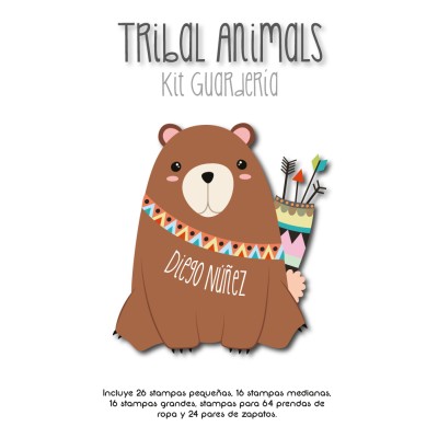 Kit Guarderia Tribal Animals