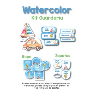 Kit Guarderia WaterColor