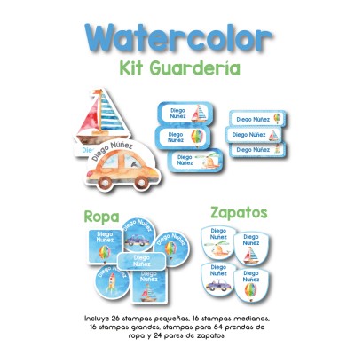 Kit Guarderia WaterColor Kit Guarderia WaterColor