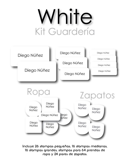 Kit Guarderia White | Pack Guarderia