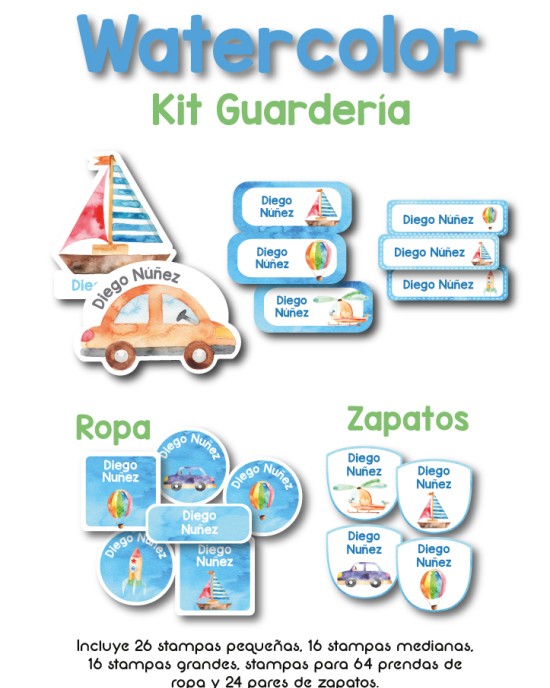 Kit Guarderia WaterColour