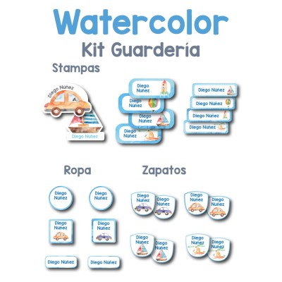 Pack Back to School Watercolor Pack Back to School Watercolor