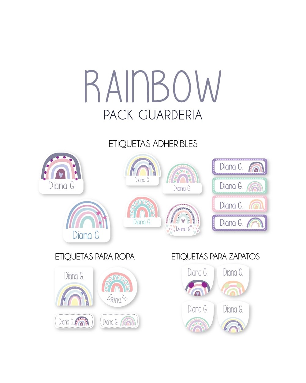Kit Guarderia Rainbow | Pack Guarderia Kit Guarderia Rainbow | Pack Guarderia